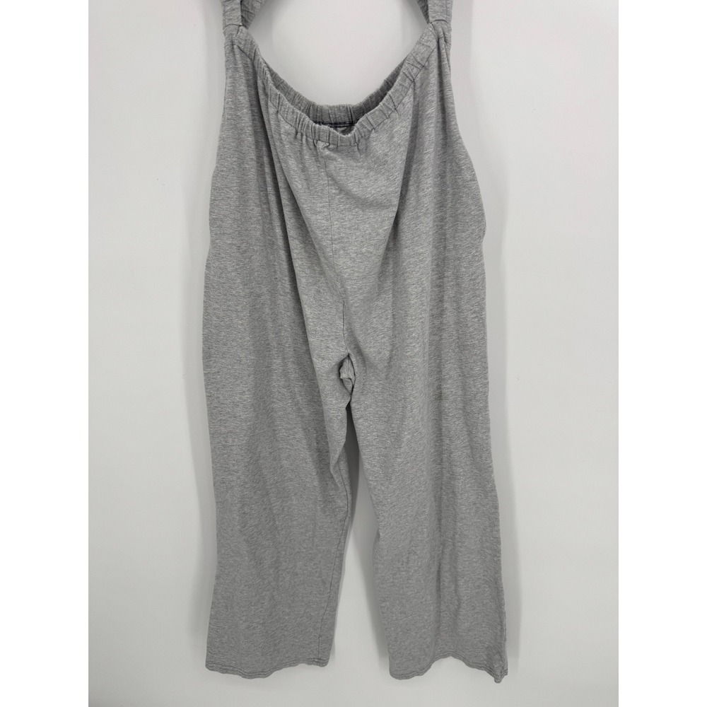Free People Movement Hot Shot Interval Cut Out Jumpsuit Medium Grey Athleisure - Picture 9 of 12